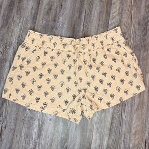 A New Day Women’s Linen High Rise Beige Shorts Drawstring Flowy Plus Size XXL